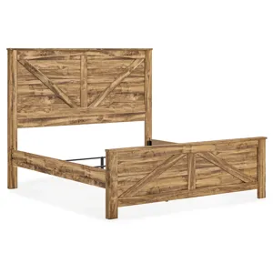Branstony King Crossbuck Panel Bed