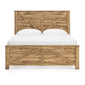 Branstony King Crossbuck Panel Bed