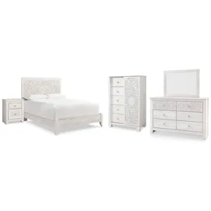 Paxberry Queen Panel Bed, Dresser, Mirror,  Chest and Nightstand