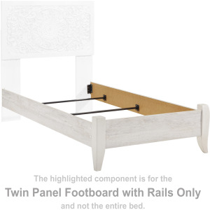 Paxberry Twin Panel Footboard with Rails