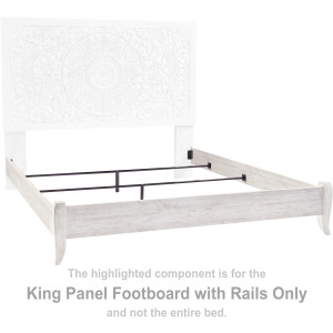 Paxberry King Panel Footboard with Rails
