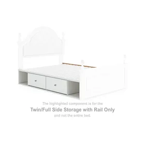 Maylilly Twin/Full Side Storage with Rail