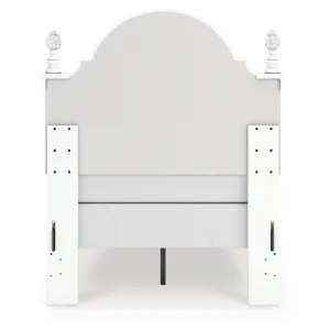 Kozlani Twin Upholstered Panel Bed, Dresser and Mirror