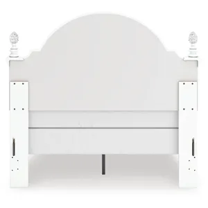 Kozlani Full Upholstered Panel Bed, Dresser and Mirror