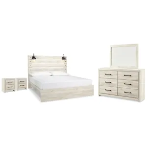 Cambeck King Panel Bed, Dresser, Mirror and 2 Nightstands