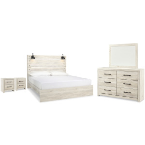 Cambeck King Panel Bed, Dresser, Mirror and 2 Nightstands