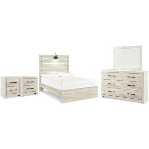 Cambeck Full Panel Bed, Dresser, Mirror and 2 Nightstands