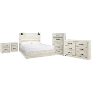 Cambeck King Panel Bed, Dresser, Chest and 2 Nightstands