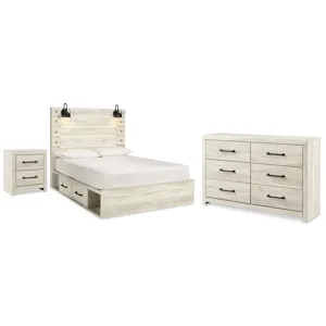 Cambeck Queen Panel Bed with Storage, Dresser and Nightstand