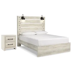Cambeck Queen Panel Bed and 2 Nightstands