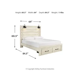 Cambeck Queen Panel Storage Bed, Dresser and Mirror