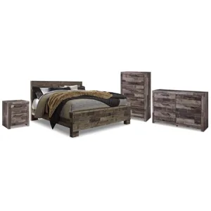 Derekson Queen Panel Storage Bed, Dresser, Chest and Nightstand