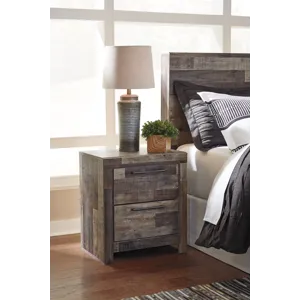 Derekson Full Panel Storage Bed, Dresser, Mirror and 2 Nightstands