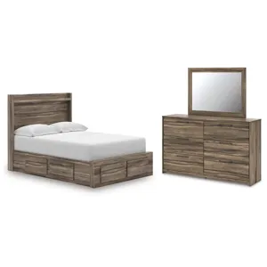 Elbrim Full Panel Storage Bed, Dresser and Mirror