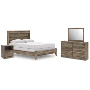 Elbrim Queen Panel Bed, Dresser, Mirror and Nightstand