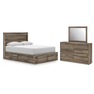 Elbrim Queen Panel Storage Bed, Dresser and Mirror