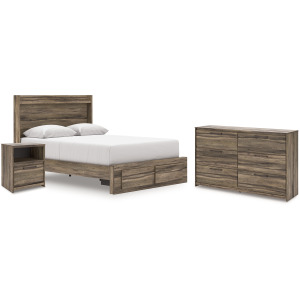 Elbrim Queen Panel Storage Bed, Dresser and Nightstand