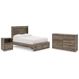Elbrim Full Storage Bed, Dresser and Nightstand