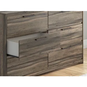 Elbrim King Panel Storage Bed, Dresser and Nightstand