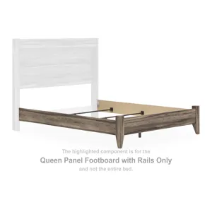 Baystorm Queen Panel Footboard with Rails