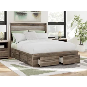 Elbrim Queen Panel Storage Bed, Dresser and Mirror