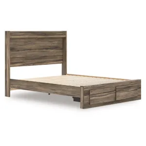 Elbrim Queen Panel Storage Bed, Dresser, Mirror and Nightstand