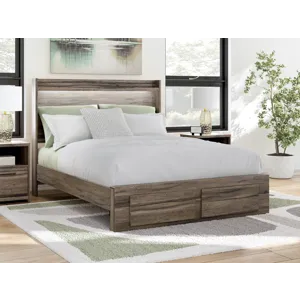 Elbrim Queen Panel Storage Bed, Dresser and Mirror