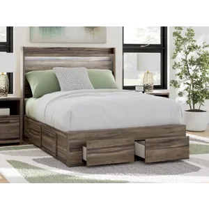 Elbrim Full Panel Storage Bed, Dresser and Mirror