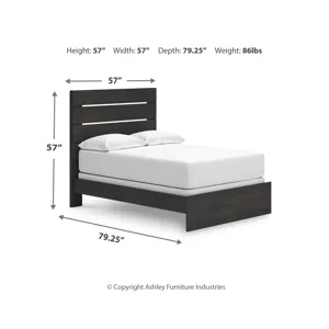 Hollivern Full Panel Bed, Dresser and Mirror