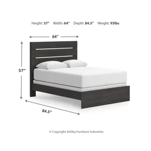 Hollivern Queen Panel Bed, Dresser and Mirror