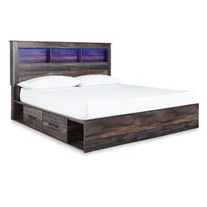 Drystan King Storage Bed, Dresser, Mirror and Chest