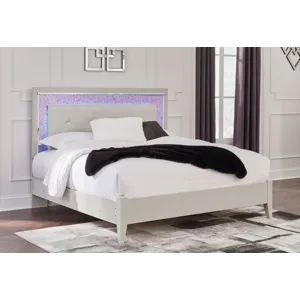 Zyniden Queen Upholstered Panel Bed