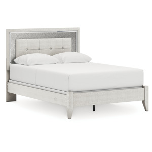 Zyniden Queen Upholstered Panel Bed