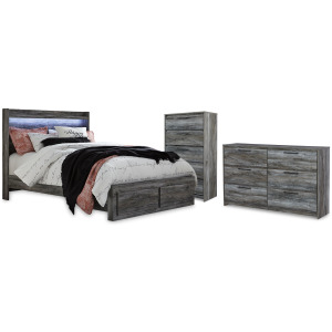 Baystorm Queen Panel Storage Bed, Dresser and Chest