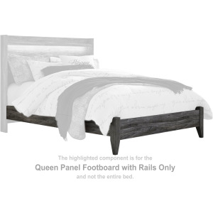 Baystorm Queen Panel Footboard with Rails