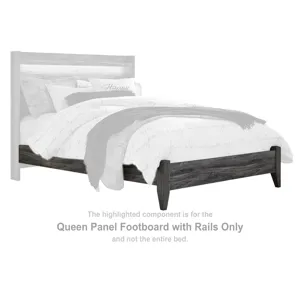 Baystorm Queen Panel Footboard with Rails