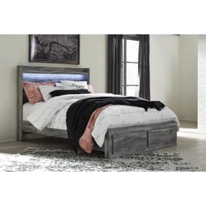 Baystorm Queen Panel Storage Bed and Nightstand