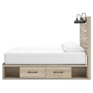 Senbry Queen Panel Bed with Storage