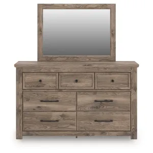 Keithland Queen Poster Bed, Dresser and Mirror