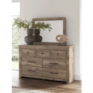 Keithland Queen Poster Bed, Dresser and Mirror