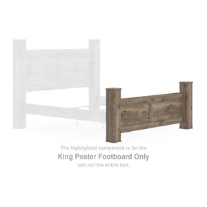 Rusticott King Poster Footboard