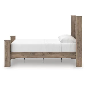 Rusticott Queen Poster Bed, Dresser and Nightstand