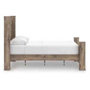 Rusticott Queen Poster Bed, Dresser and Nightstand