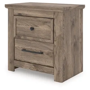 Rusticott Queen Poster Bed, Dresser and Nightstand