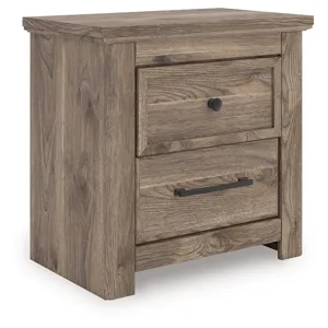 Rusticott Queen Poster Bed, Dresser and Nightstand