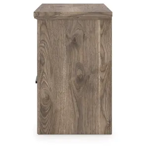 Rusticott Queen Poster Bed, Dresser and Nightstand