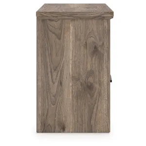 Rusticott Queen Poster Bed, Dresser and Nightstand