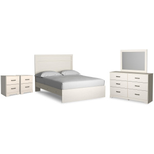 Stelsie Queen Panel Bed, Dresser, Mirror and 2 Nightstands