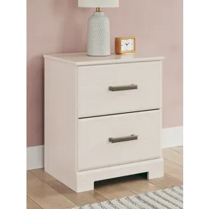 Stelsie King Panel Bed and Nightstand