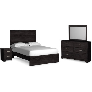 Belachime Full Panel Bed, Dresser, Mirror and Nightstand
